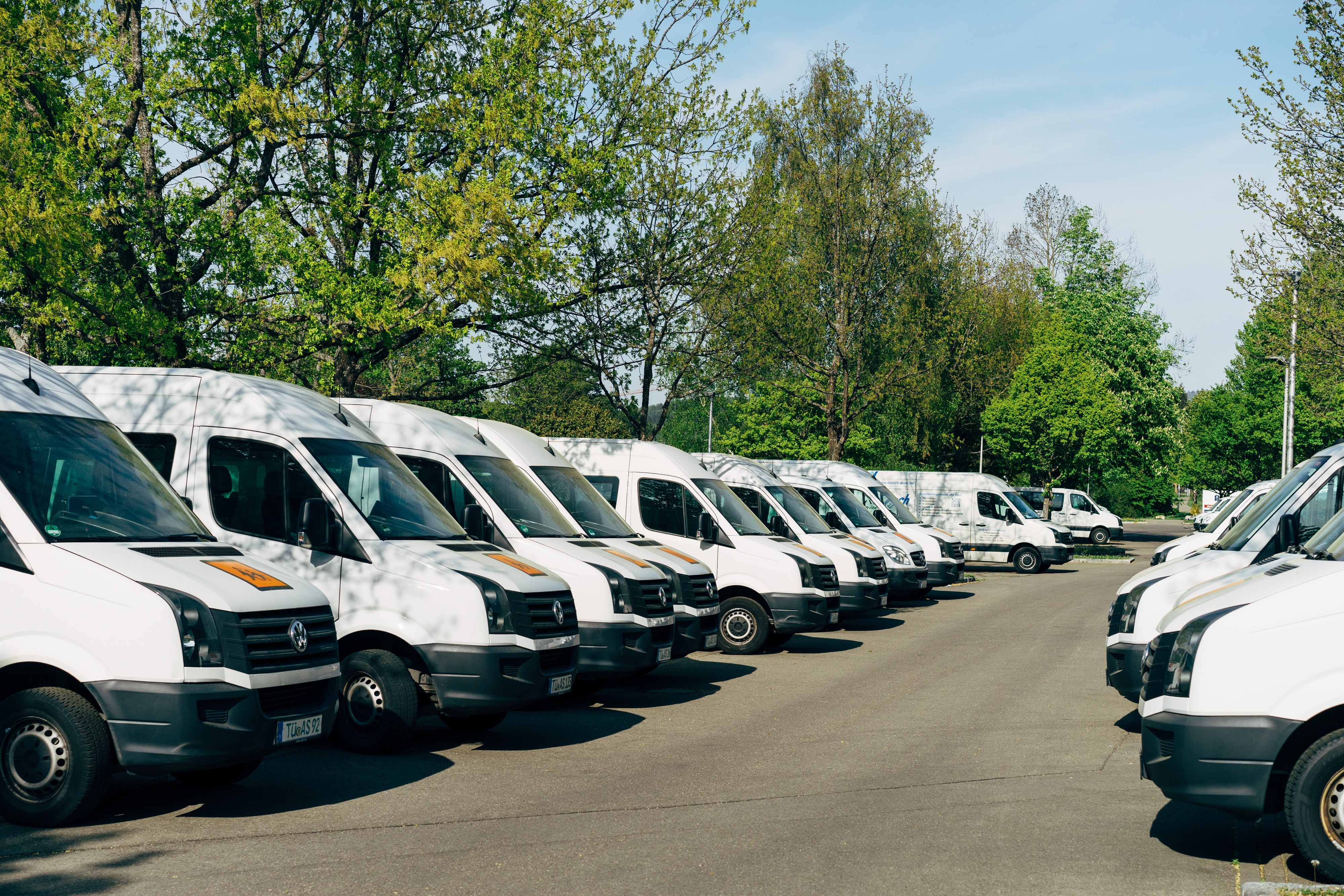 Picture of Electric Vehicle fleets at rest
